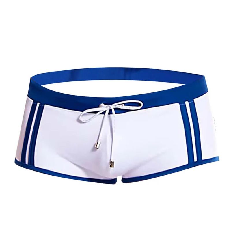 Trunk Swimwear Swim Pants Solid Stretch Outdoors Casual Bathing-Pants Brand Beach Swimming Drawstring Man Swimsuit_voghion.com