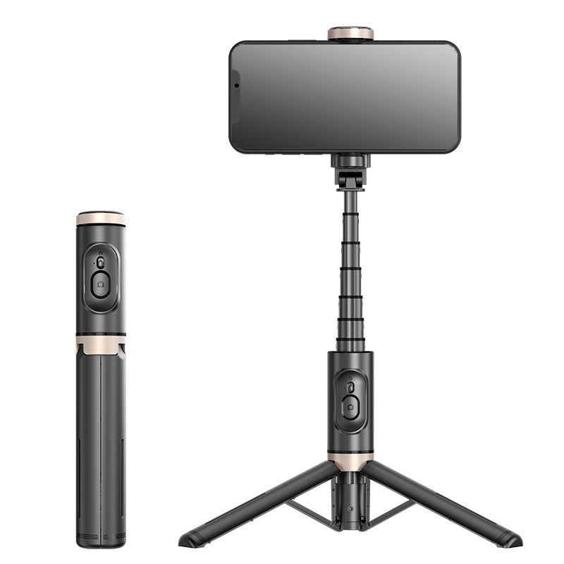 Q12/Q12S Telefon Mini Entegre Çok İşlevli Dahili Tripod Canlı Yayın Standı Bluetooth Selfie Çubuğu_voghion.com