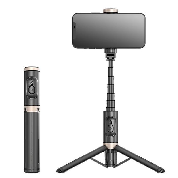 Q12/Q12S Telefon Mini Entegre Çok İşlevli Dahili Tripod Canlı Yayın Standı Bluetooth Selfie Çubuğu_voghion.com