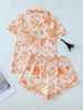 Pigiami da donna, camicia da notte a maniche corte con risvolto e stampa 3D, pantaloncini, completi e abbigliamento per la casa_voghion.com