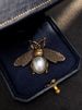 D.M.D/Dimanda Bronze Bee Men's Brooch High-end Temperament Versatile Corsage Insect Pin Suit Accessories_voghion.com