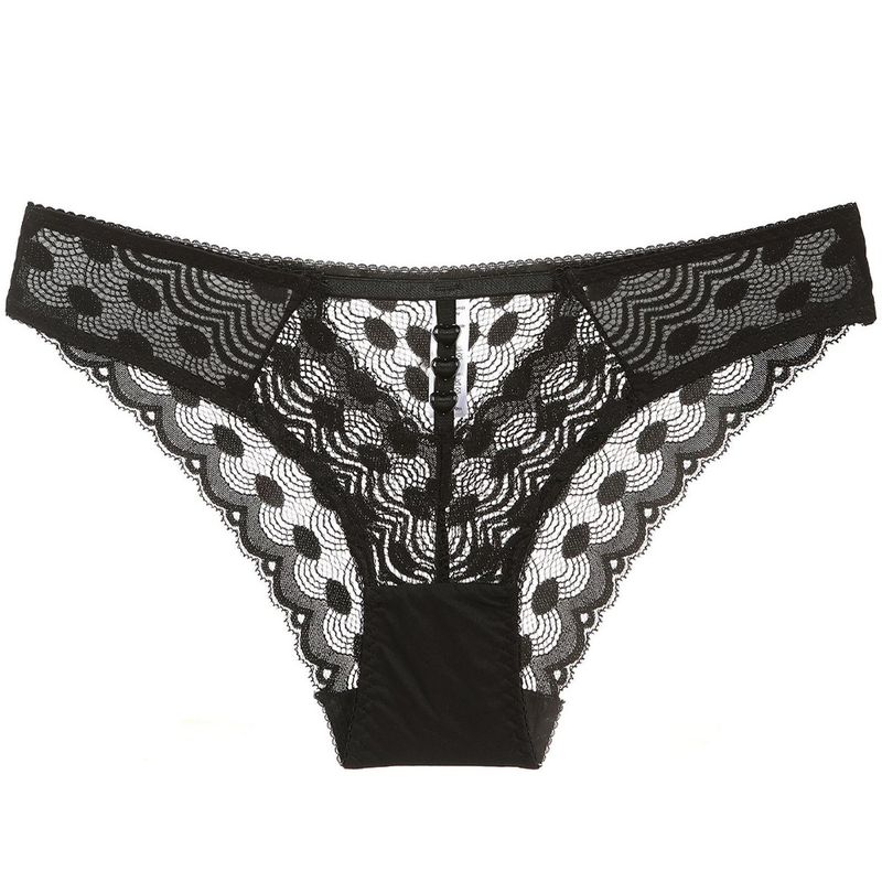 Abbigliamento da donna Nuovo stile francese sexy mutandine di pizzo da donna ultra-sottili traspiranti comode mutandine per glutei a vita media e bassa mutandine di grandi dimensioni_voghion.com