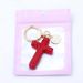 New Keychain With And Tassel, Car Key Ring, Handbag Backpack Cross Pendant Full Of Rhinestones_voghion.com