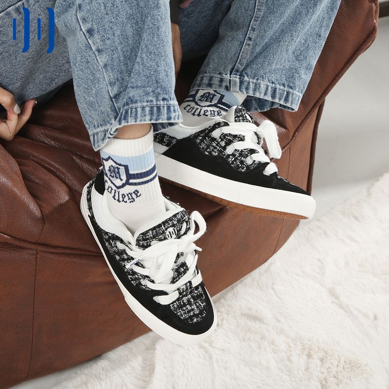 Stubborn Bake Classic Style Suede Canvas Bread Shoes_voghion.com