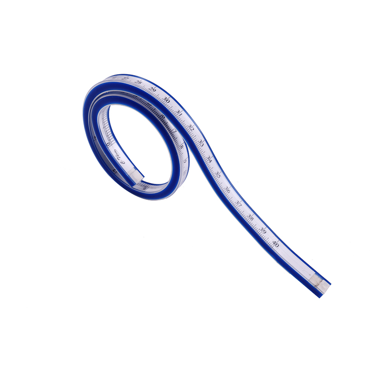 Règle serpent de 40CM, 1 pièce, plaque de fabrication, règle de courbe, marquage, règle souple, règle en cuir_voghion.com