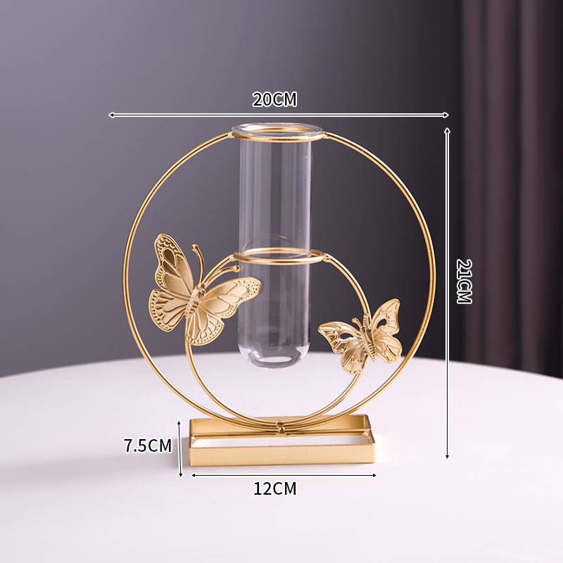 Wooden Bird Decorative Scandinavian Style Living Room Desktop Flower Arranger Ornament Dining Table Simulation Flower Vase Home Accessories_voghion.com