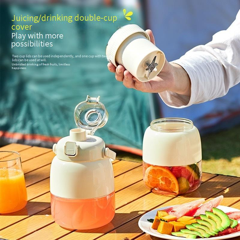 ​​Portable Electric Juicer Blender - 800ml Large Capacity, USB Rechargeable, Single Blade, 18000 RPM, Food-Grade PC Material, Ideal For Students_voghion.com
