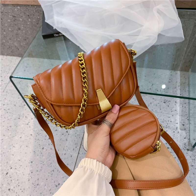 Herbst und Winter kleine Tasche Damentasche 2023 neue trendige Mode Persönlichkeit Schulter Umhängetasche koreanische Version der Netz rot kleine quadratische Tasche_voghion.com