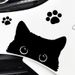 Autocollant décoratif créatif en forme de chat mignon pour voiture, motif dessin animé électrique, en verre_voghion.com