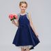 Abbigliamento per bambini Commercio Ragazze Vestito Bambini Piccoli Stile Gilet Pizzo Senza Maniche Abito Principessa_voghion.com