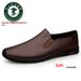 Glide PLOVER New Soft Sole Non-Slip Men's Trendy Versatile Loafers High-End Casual Leather Shoes_voghion.com