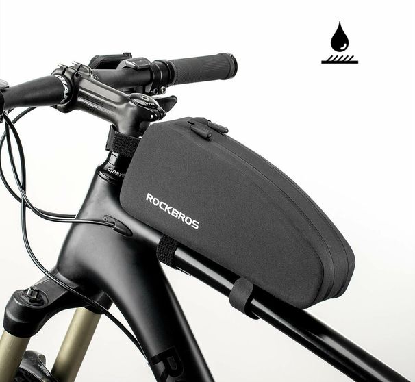 Borsa da telaio per bicicletta ROCKBROS, borsa impermeabile per tubo superiore per mountain bike (MTB) e bici da strada, disponibile nelle misure da 1,6 l e 1 l_voghion.com