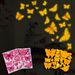 21 pink butterfly AFG3573 customized luminous wall stickers with colorful flower butterflies_voghion.com
