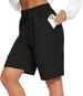 Bermudas FAYLR 2025s para mujer, hasta la rodilla, con cintura elástica y cordón ajustable, para entrenamiento, baloncesto, deportes, pantalones cortos largos con_voghion.com