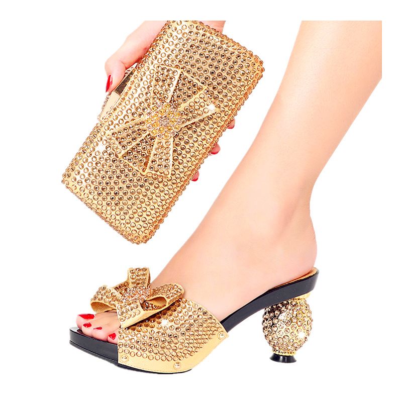 Scarpe da donna con tacco alto e strass, grandi dimensioni da 38 a 43, per cene, feste, riunioni, con borsa per la cena a mano, per abbigliamento all'aperto, tacchi alti_voghion.com