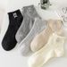 Bow Tie Women's Socks, Short Socks, Summer Thin Mesh Ballet Style Seamless Sweat Breathable Socks_voghion.com