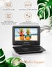Lecteur DVD portable DBPOWER 11,5', batterie rechargeable intégrée de 5 heures, écran pivotant de 9', prise en charge CD/DVD/carte SD/USB, télécommande, voiture de 1,8 mètre_voghion.com