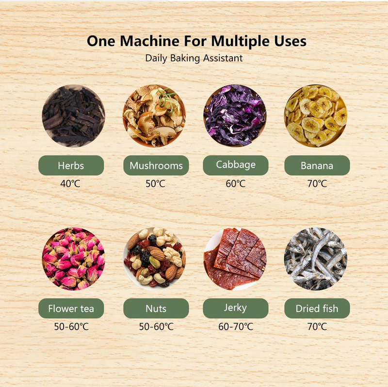 5 Trays Food Dryer Dehydrator With Digital Timer And Temperature Control For Fruit Vegetable Meat Beef Jerky_voghion.com