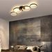 Glitzerlife LED Dimmbar Deckenlampe Moderne Wohnzimmerlampe 4 Flammig In Ringoptik, 55W Innen Deckenleuchte Aus Aluminium, 88cm_voghion.com