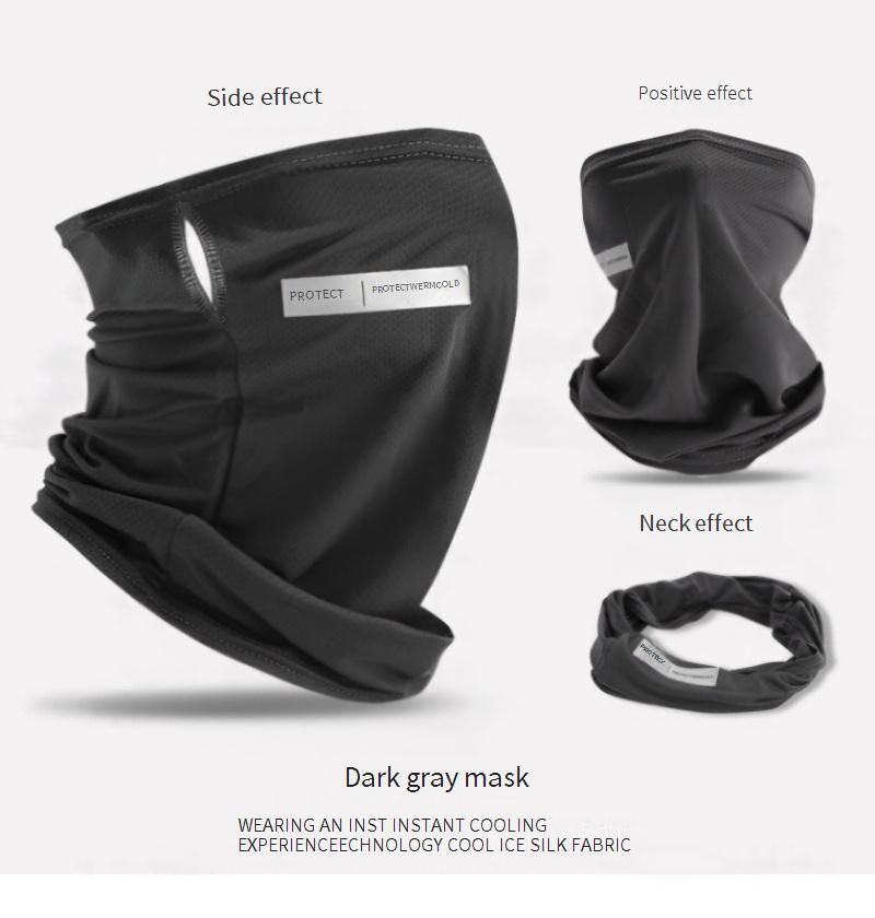 Cykelmask Sommar Issilke Män Cykling Elcykel Ansiktsskydd Anti Ultraviolett Öronhängande Slöja Cykel Halsbandsskydd Solskyddsmask_voghion.com