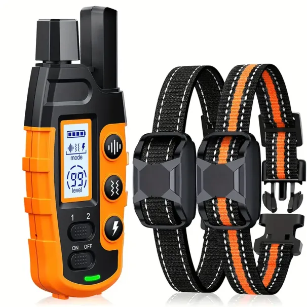 1/2 Collars/Replaceable Receiver, 3300Ft Range Dog Training Collar_voghion.com