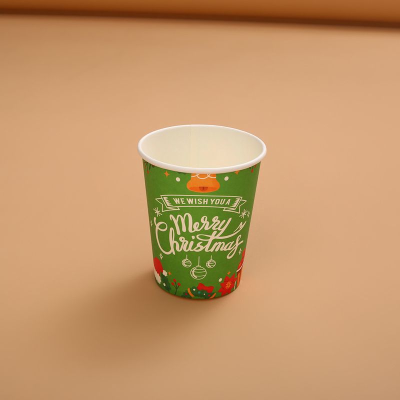 Home & Garden Christmas party decoration disposable dinner plate cartoon Santa Claus plate paper cup set party tableware_voghion.com