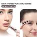 New Women's 2-in-1 Lipstick Hair Remover Mini Face Shaver Electric Eyebrow Trimmer_voghion.com
