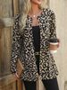 Printed Longline Blazer Jacket For Women – Oversized Tweed Coat With 3D Patterns (S-XXL, Stretch Polyester Spandex, Round Neck Work-to-Weekend Top)_voghion.com