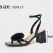 Women's Thin Strap Combination Thick Heel Sandals_voghion.com