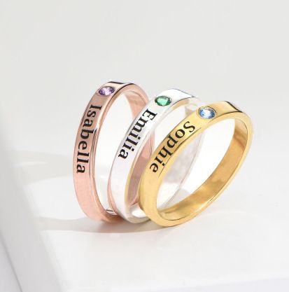 Heißer Verkauf Ringe Paar Stil DIY Name Mode Trend Personalisierte_voghion.com