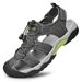 Vielseitige Sandalen für Herren, trendige Outdoor-Sportarten, Zehenkappen aus Leder, Freizeitschuhe, Hausschuhe, atmungsaktive Strandschuhe für Herren_voghion.com