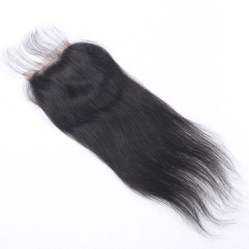 Virgin brazilian ίσια ανθρώπινα μαλλιά 150% πυκνότητα 4*4 κάλυμμα ελβετικής δαντέλας για γυναίκες_voghion.com