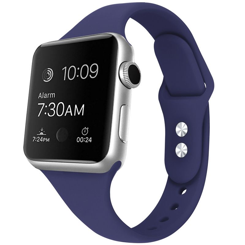 Apple Silikon Saat Bandı iWatch Silikon Küçük Bel Saat Bandı İnce Küçük Bel Apple El Saat Bandı Çift Başak Uygulayın_voghion.com