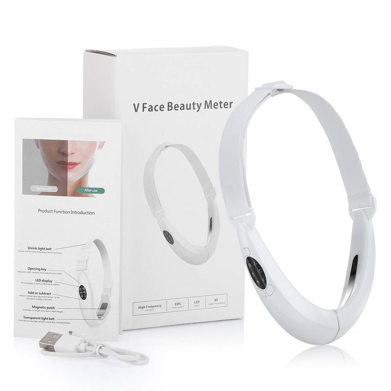 Micro-current color light face slimming instrument Face lift lean masseter V face massage instrument electric face slimming beauty instrument_voghion.com
