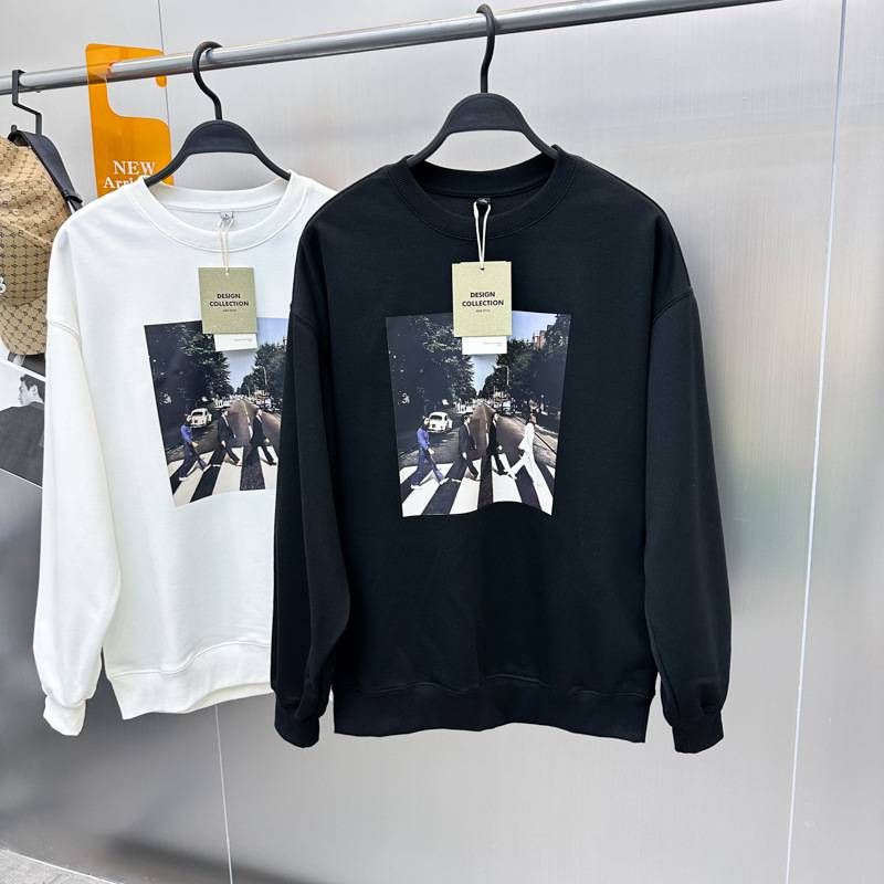 Herrenbekleidung Herbst und Winter Rundhals Herren Sweatshirt Mode Pullover locker schlicht Trend plus Samt Sweatshirt Paar_voghion.com