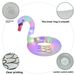 LED Swan & Flamingo Pool Floats - Inflatable Water Seat With Lights (Glow In Dark Non-Toxic PVC Max 300lbs Summer Party Decor Includes Repair Kit)_voghion.com