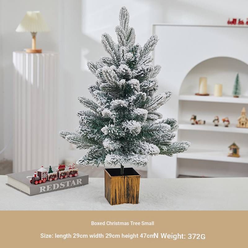 Mini Tabletop Christmas Tree – Festive Holiday Decor For Desks, Counters & Gifts (3 Sizes, Ready-to-Display With Classic Ornaments)_voghion.com