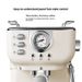 Semi-Automatic Espresso Machine With Steam Wand – 20Bar Pump Pressure, 1.8L Tank, Stainless Steel & PP Body, Ins Style (EU/AU Plug Options)_voghion.com
