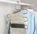 Stainless steel S-shaped pants rack multi-layer pants rack multi-functional storage hanger pants rack, pants clip magic pants rack_voghion.com