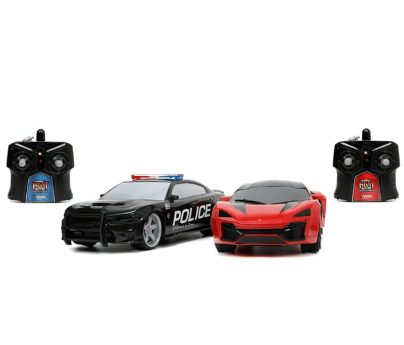 Hyperchargers Heat Chase 1:16 Lykan Hypersport &amp; 2015 Dodge Charger SRT Hellcat RC Radio Control Cars_voghion.com