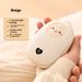 USB Rechargeable Hand Warmer – Cute Penguin Design, Portable Heating For Winter, 500mAh Built-in Battery (Pink/Beige)_voghion.com