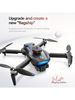 Drone con doppia telecamera HD, Wi-Fi, ricarica USB per uso interno, controllo tramite app, batteria ricaricabile, senza GPS - Perfetto per_voghion.com