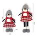 Adjustable Christmas Penguin Plush Toy - Festive Red & Gray Hat Decor For Home, Office, And Holiday Displays_voghion.com