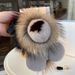 Toy Real Leather Rex Rabbit Lion Doll Backpack Decoration Fur Plush Exquisite Bag Pendant_voghion.com