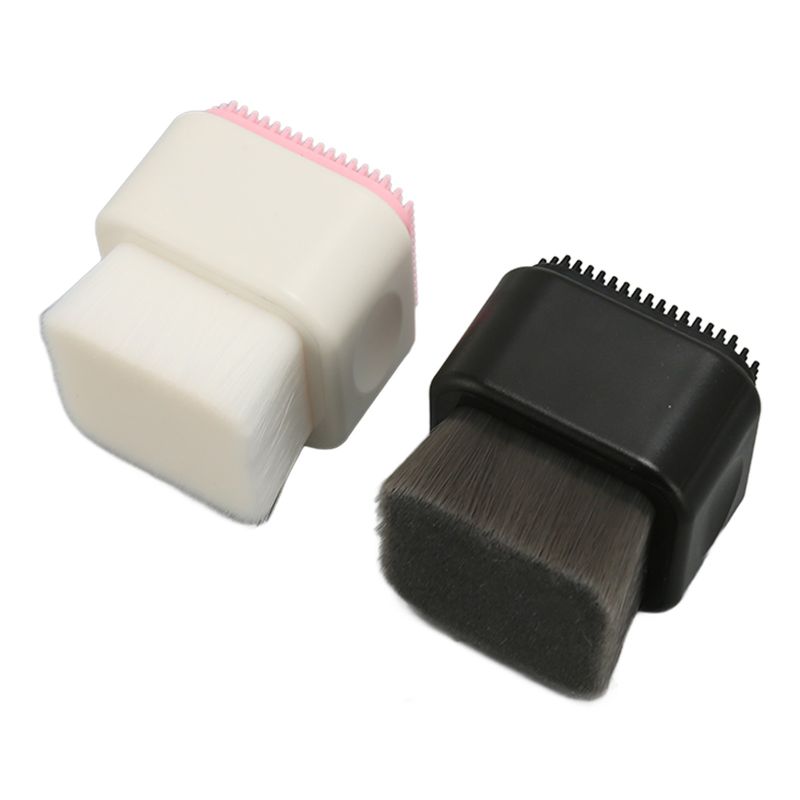2pcs Double Sided Face Scrubber Soft Bristles Dead Skin Removal Massage Faci UEE_voghion.com