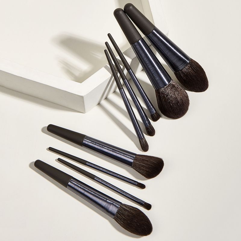 9 makeup brushes, beauty tools set, brushed eye shadow brush, powder brush, makeup GUJHUI_voghion.com
