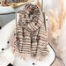 Korean Retro Design Striped Color Blocked Scarf With High-end And Trendy Fashion Women's Cashmere Warm Scarf_voghion.com