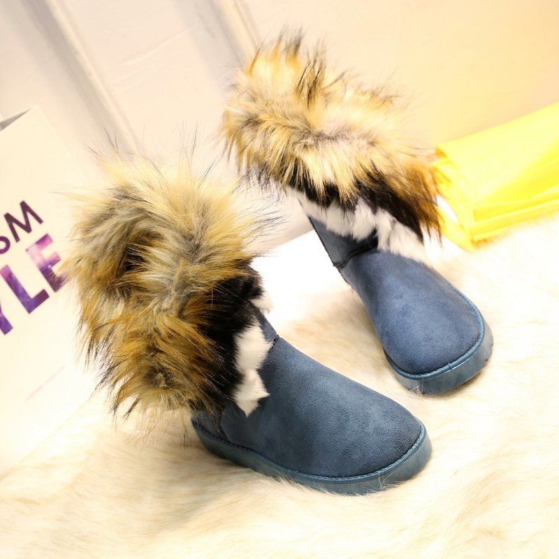 New snow boots women's mid-tube snow boots cotton boots women's snow boots_voghion.com