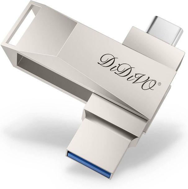 DIDIVO USB C-flashdrev 512 GB 256 GB 128 GB 64 GB 2-i-1 OTG USB 3.0-hukommelsesdrev Dobbelt USB C-hukommelsesstik Højhastigheds-Jump Drive Fotostick_voghion.com