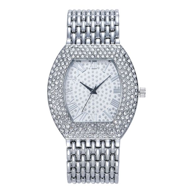 nuovo orologio da donna con diamanti pieni elegante cintura in acciaio secchiello per vino con diamanti orologio personalizzato retrò stellato_voghion.com